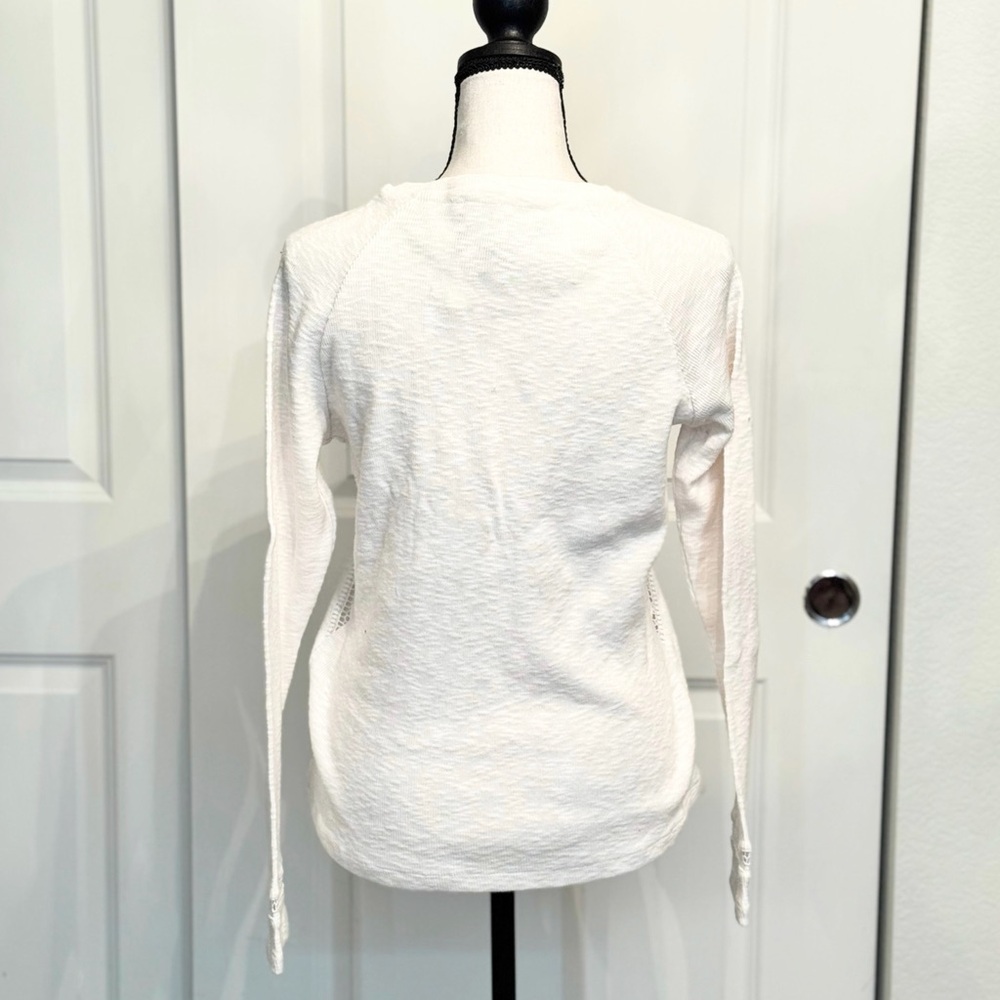 New Anthropologie Cream Ivory Knit Long Sleeve Top by James Coviello, Size XS - Picture 2 of 4